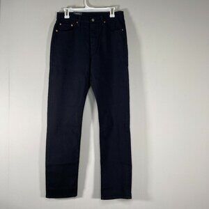 Levi's Premium 501 ORIGINAL FIT Denim Jeans Women's 29 High Rise Black Big E NWT